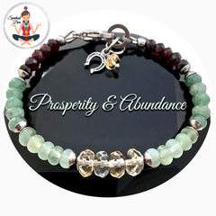 PROSPERITY ABUNDANCE Healing Crystal Reiki Gemstone Luck Bracelet - Spiritual Diva 