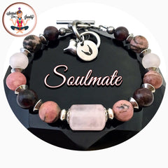 SOULMATE Attract Love Healing Crystal Reiki Angel Gemstone Bracelet - Spiritual Diva Jewelry