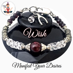 WISH Manifestation Energy Healing Crystal Reiki Gemstone Bracelet Spiritual Diva Jewelry