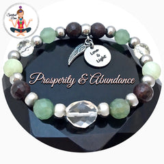 Spiritual Diva Jewelry PROSPERITY ABUNDANCE Healing Crystal Reiki Angel Gemstone Bracelet