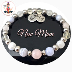 New mom healing crystal reiki gemstone bracelet spiritual Diva Jewelry