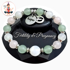 FERTILITY PREGNANCY Energy Healing Crystal Reiki Angel IVF Bracelet - Spiritual Diva Jewelry