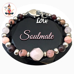 Soulmate Love Healing Crystal Reiki Gemstone Adjustable Bracelet - Spiritual Diva Jewelry