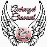 Archangel Chamuel color pink crystal Rose Quartz - Spiritual Diva Jewelry