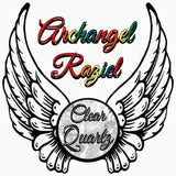 Archangel Raziel color rainbow crystal Clear Quartz - Spiritual Diva Jewelry