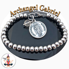 Archangel Gabriel healing Crystal Citrine Stainless Steel Adjustable Charm bracelet - Spiritual Diva 