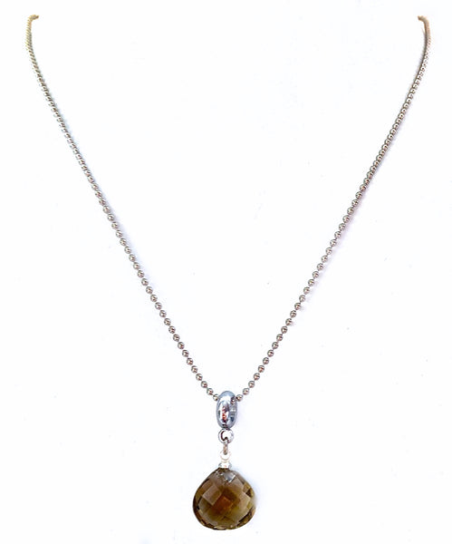 Smoky Quartz Energy Healing Crystal Reiki Gemstone Adjustable Necklace ...
