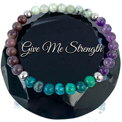 STRENGTH GRIEF DEPRESSION Gift Gemstone Crystal Reiki UNISEX Bracelet