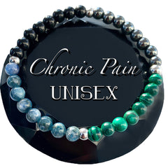 Chronic Pain Mens Unisex Reiki Crystal Bracelet 