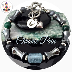 Chronic Pain Relief Energy Healing Crystal Reiki Gemstone Bracelet - Spiritual Diva Jewelry