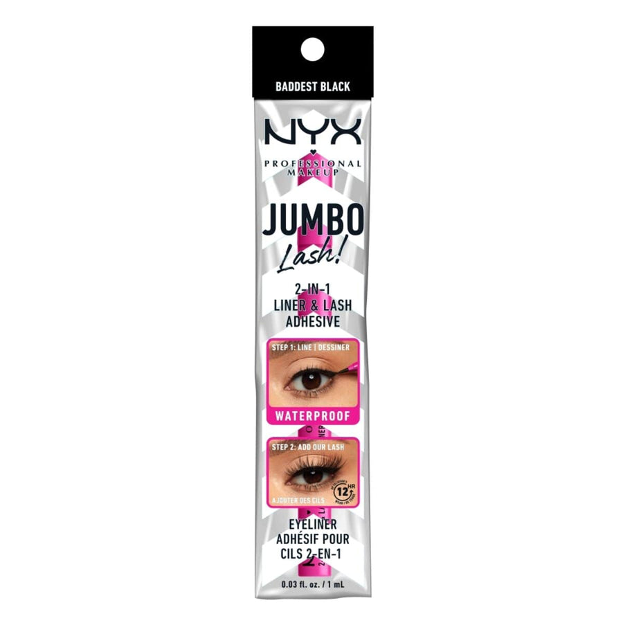 Jumbo Lash Adhesivo Para PestaÑas Y Delineador 2 En 1 Nyx Professio 