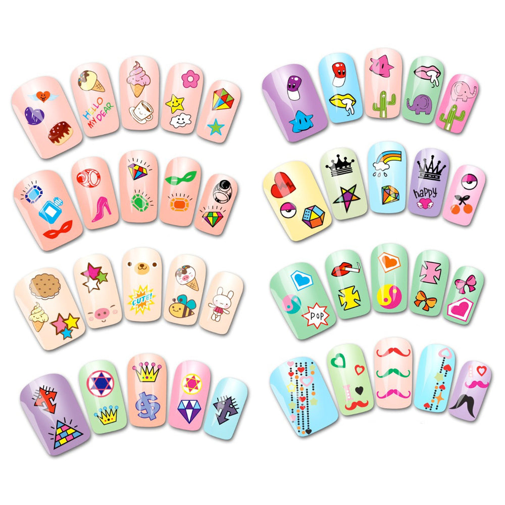 Funky Patterns Nail Art Nail Stickers (30 sheets) – allydrew