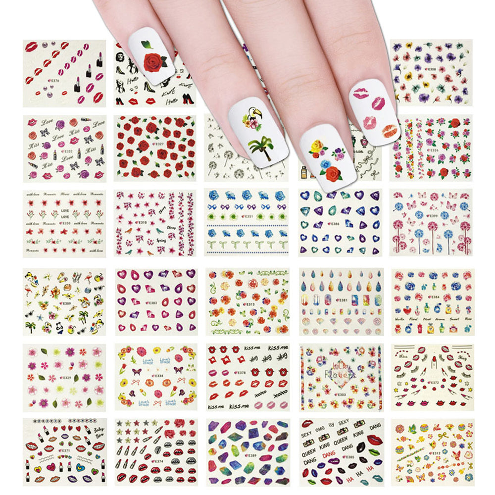 Beauty Nail Art Nail Stickers (50 sheets/2000  Nail Decal Stickers