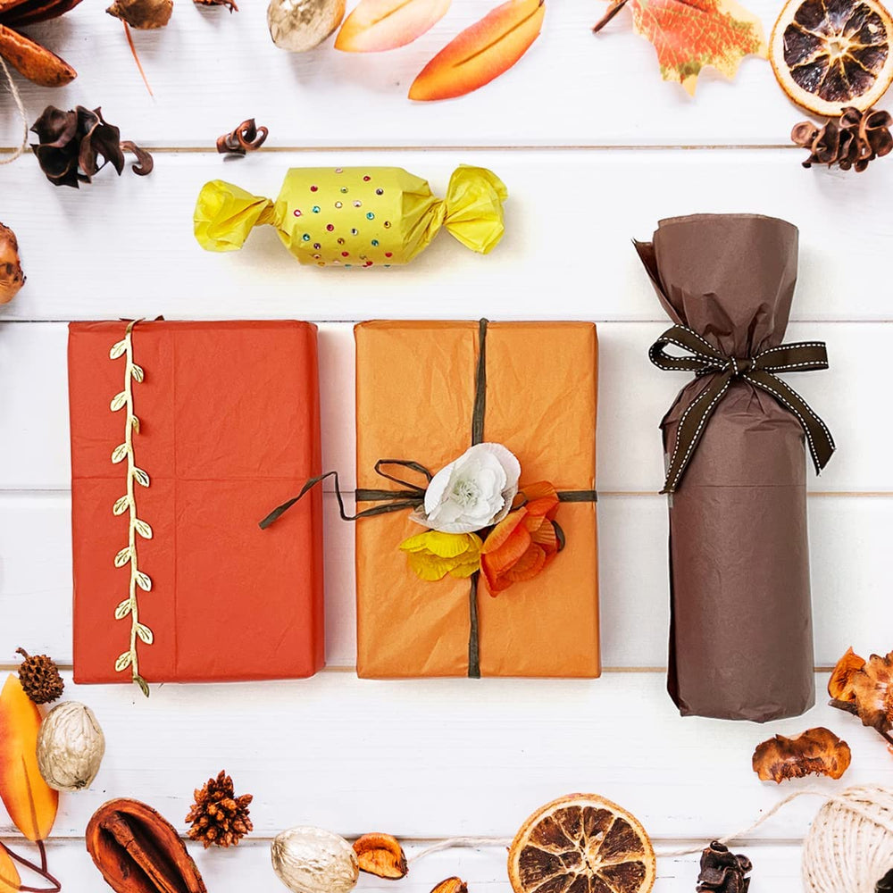 autumn gift wrap