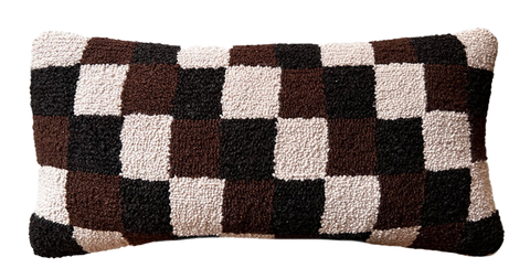 checkerboard pillow soosumsee x frances loom