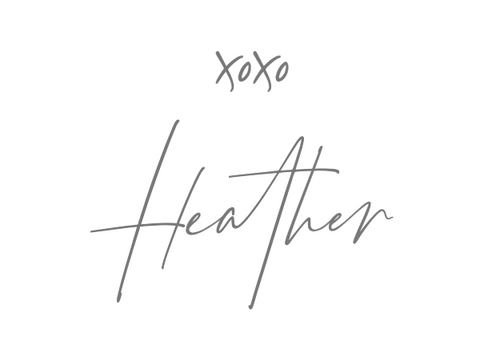 Heather's handwritten signature
