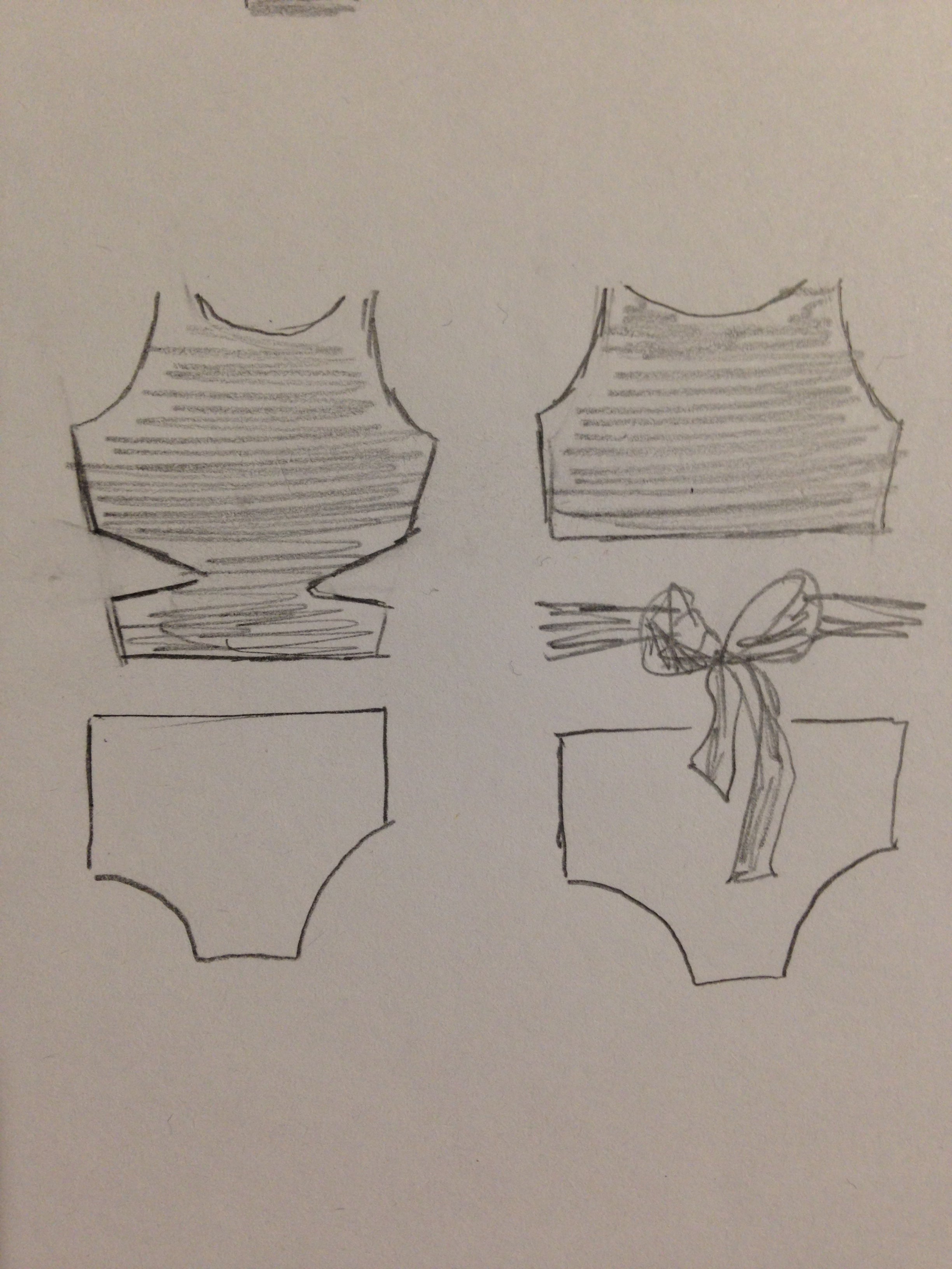 Swimsuit Design Sketches