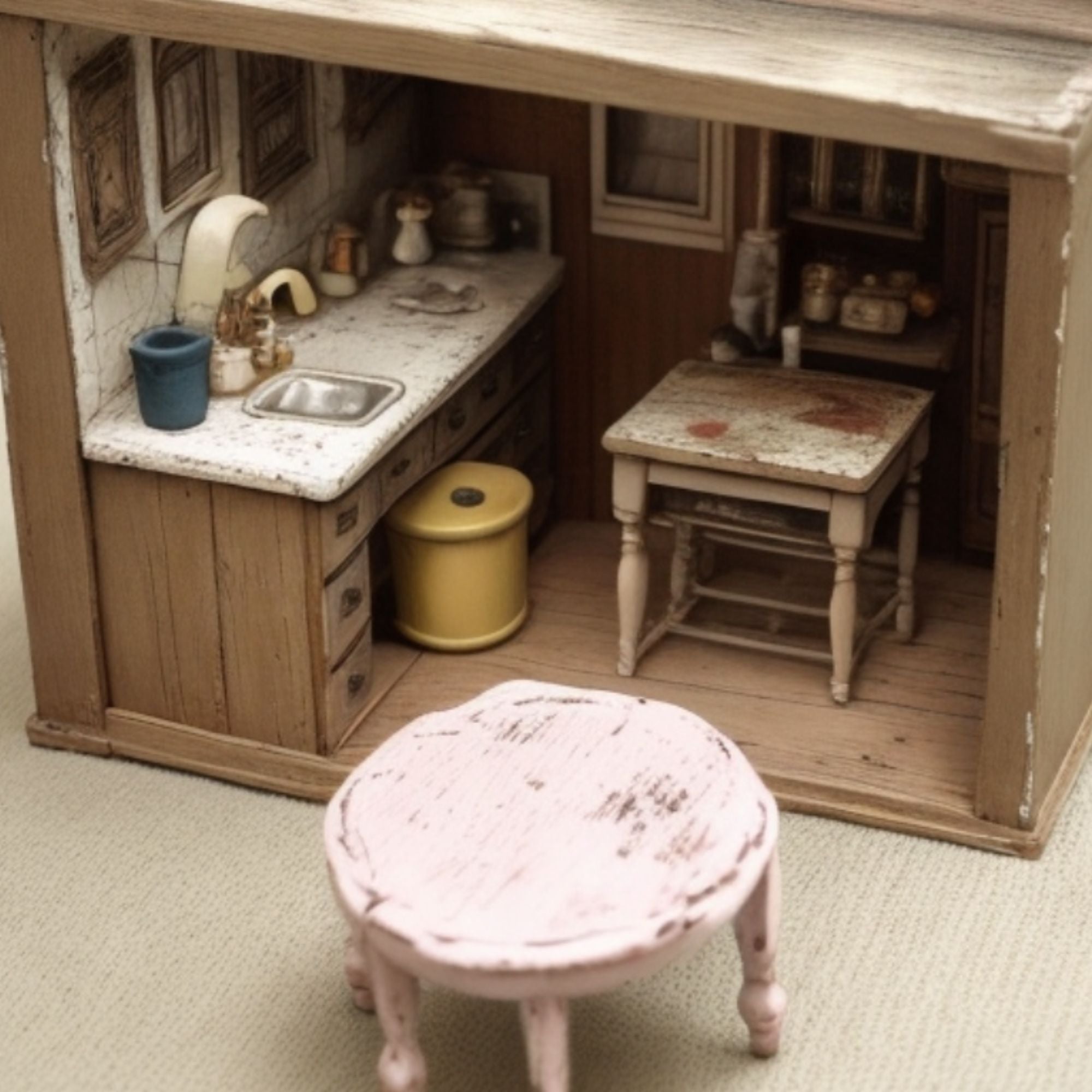 distressed dollhouse furniture