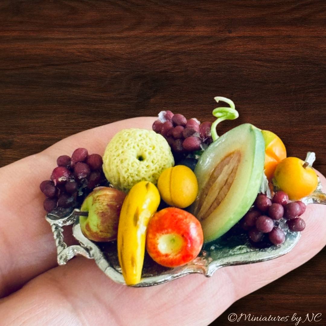 Miniature Fruit Platter 1/12 Scale