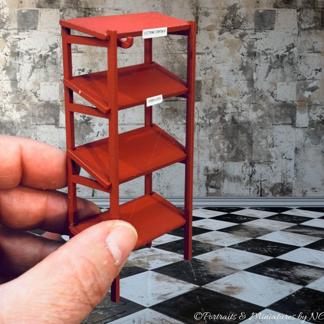 Miniature Storage Rack side view