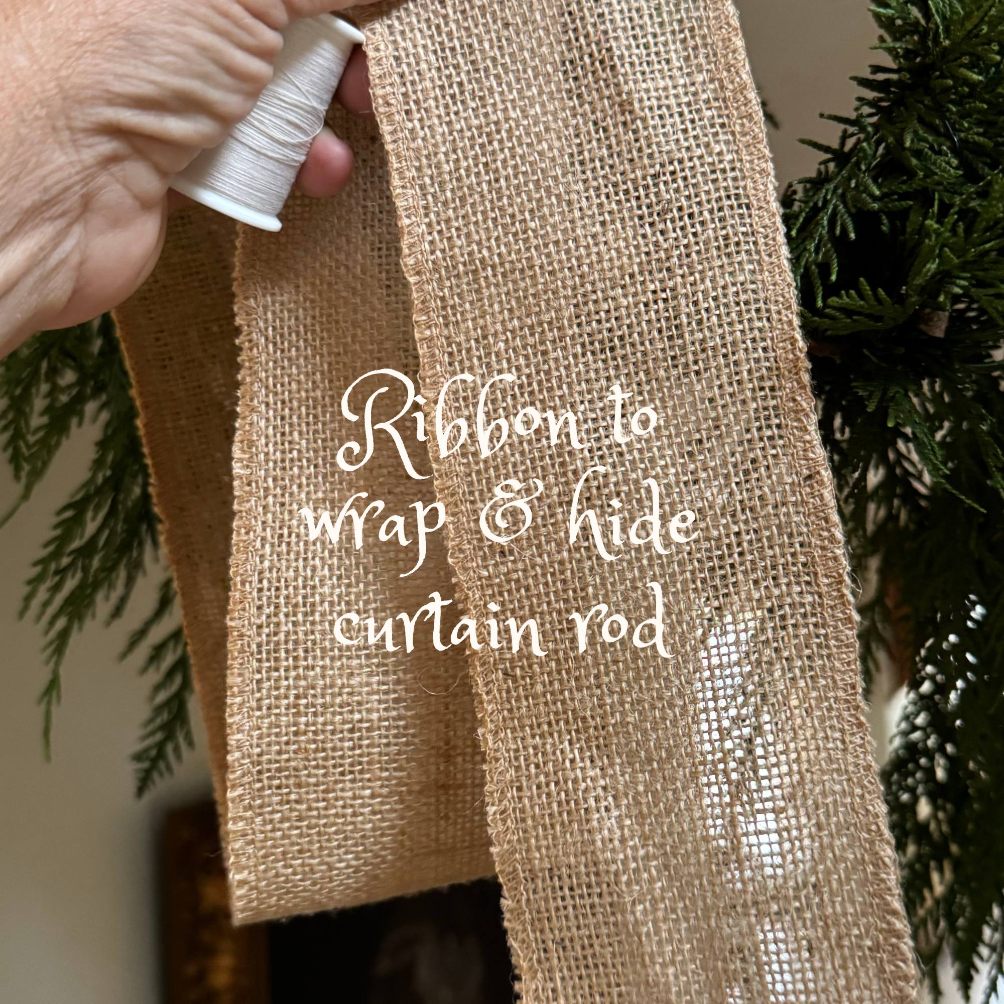 burlap ribbon