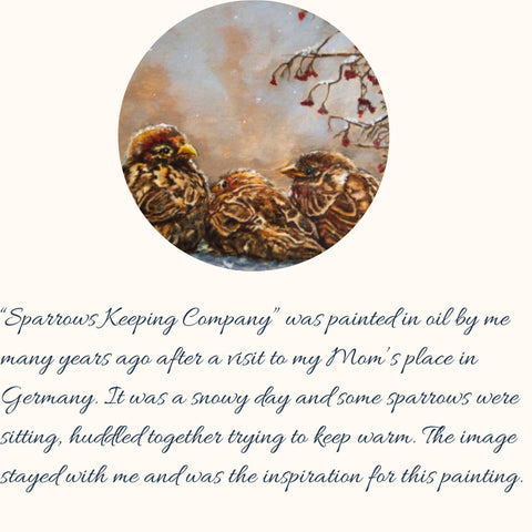 artist note about sparrow print