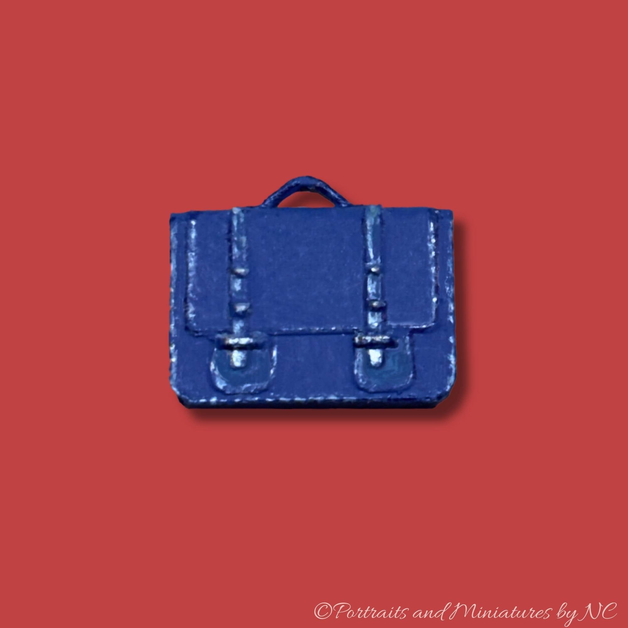 Miniature Blue briefcase