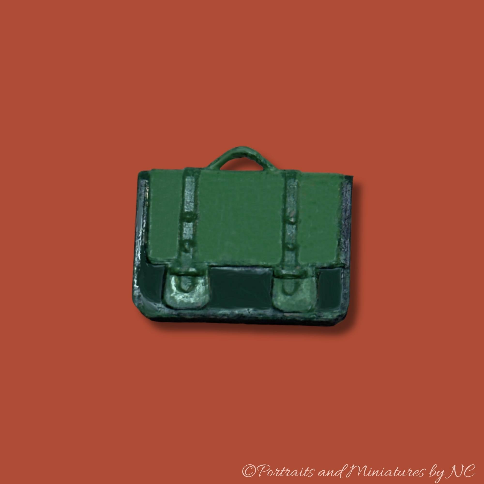 Miniature Green Briefcase