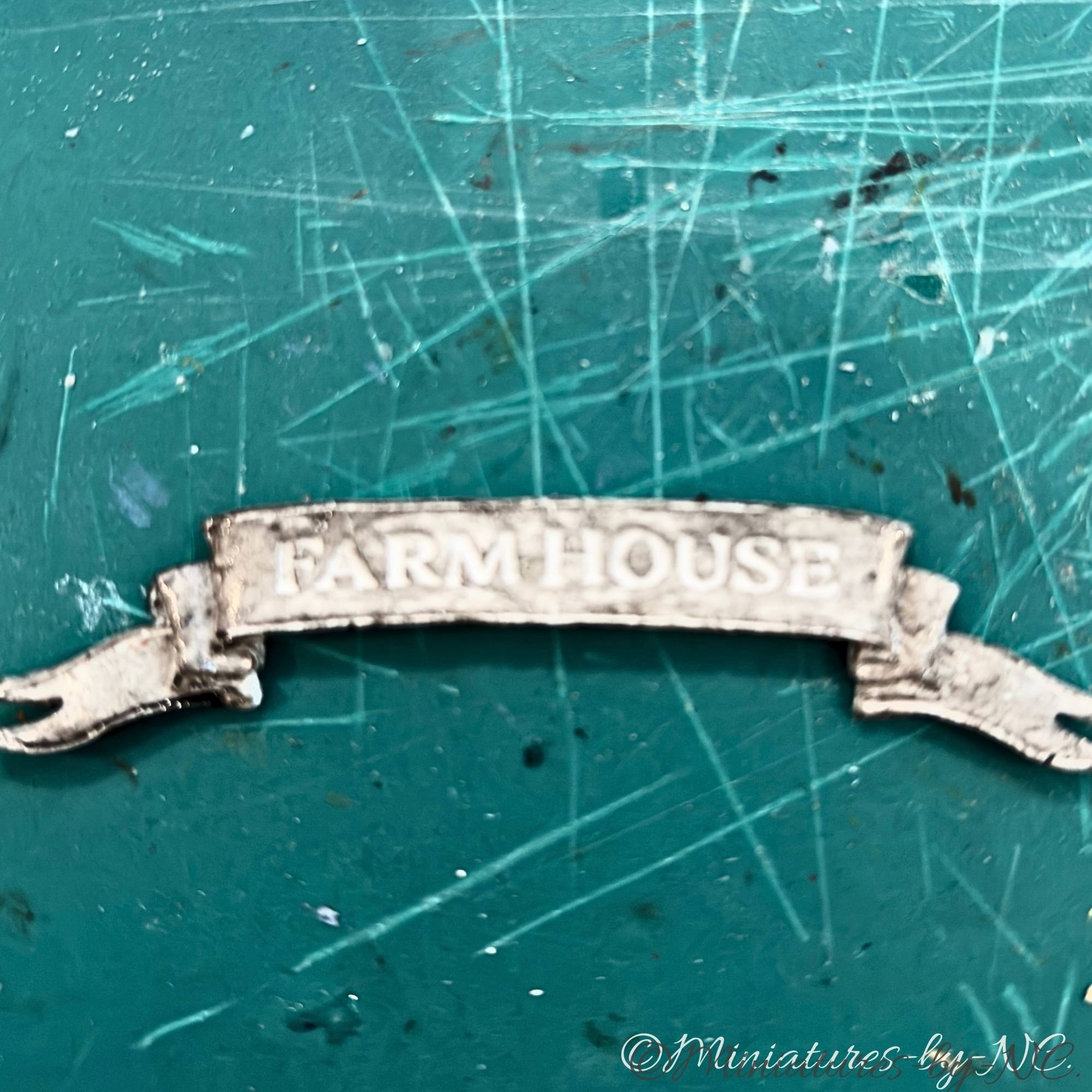 farmhouse sign patina