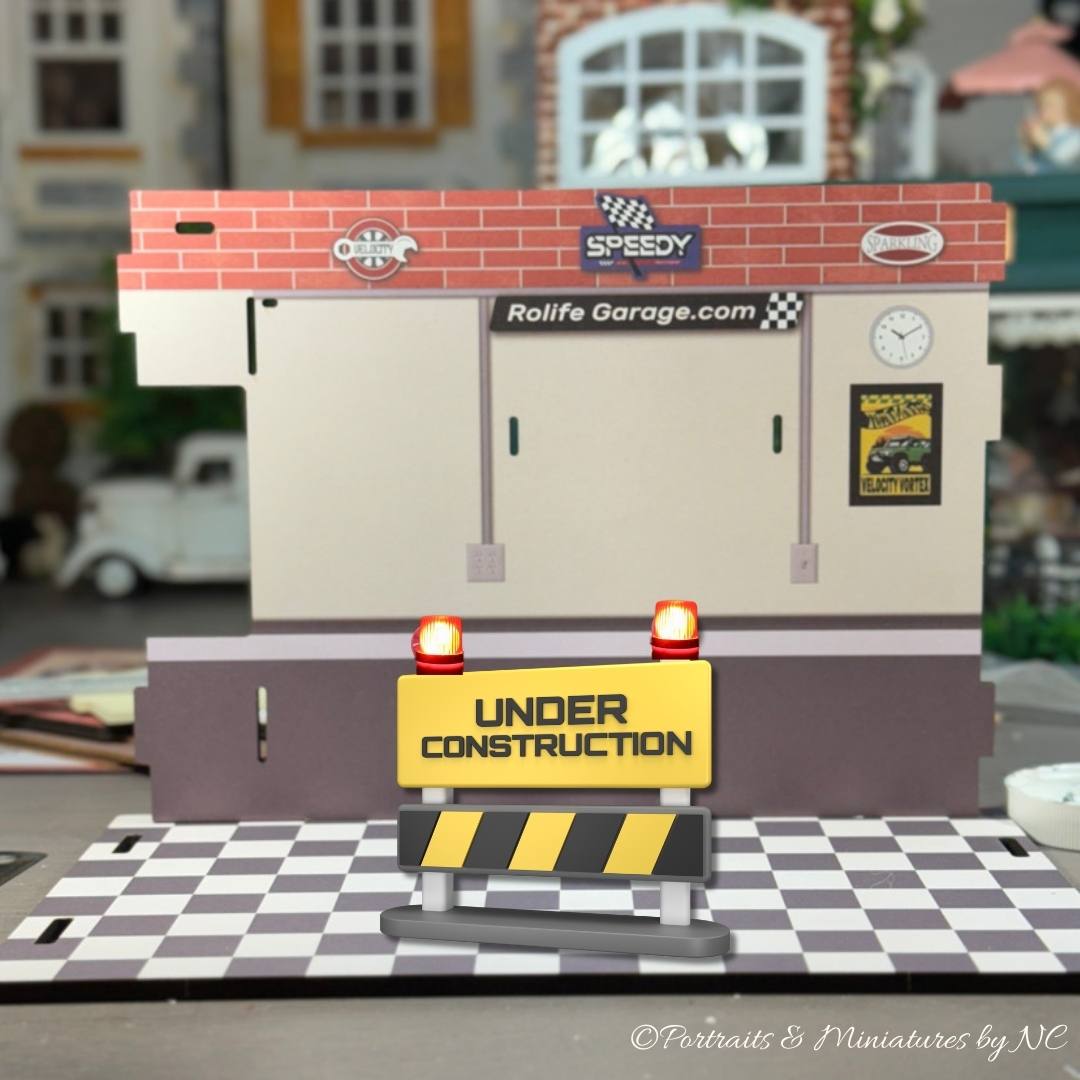 Miniature Garage under construction