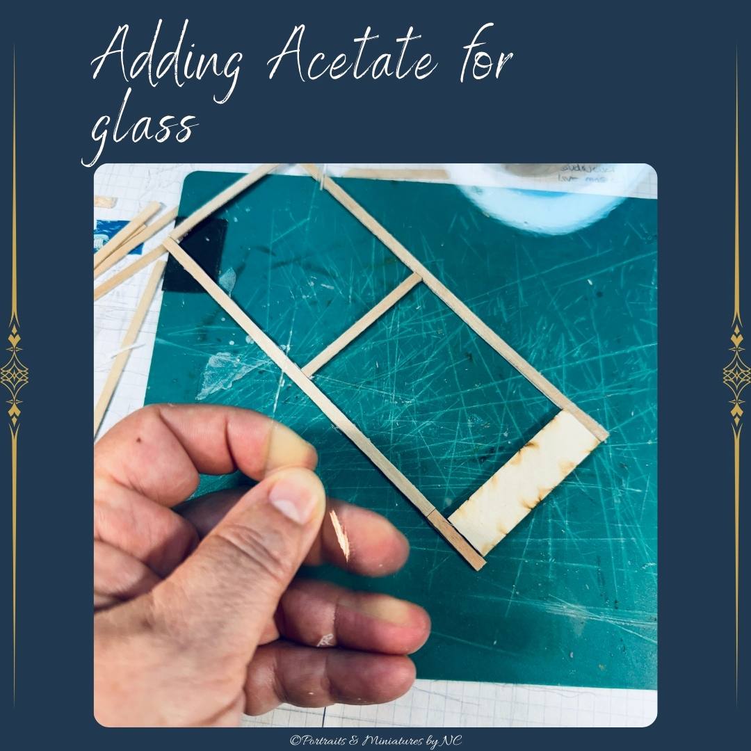 Acetate as glass for model making