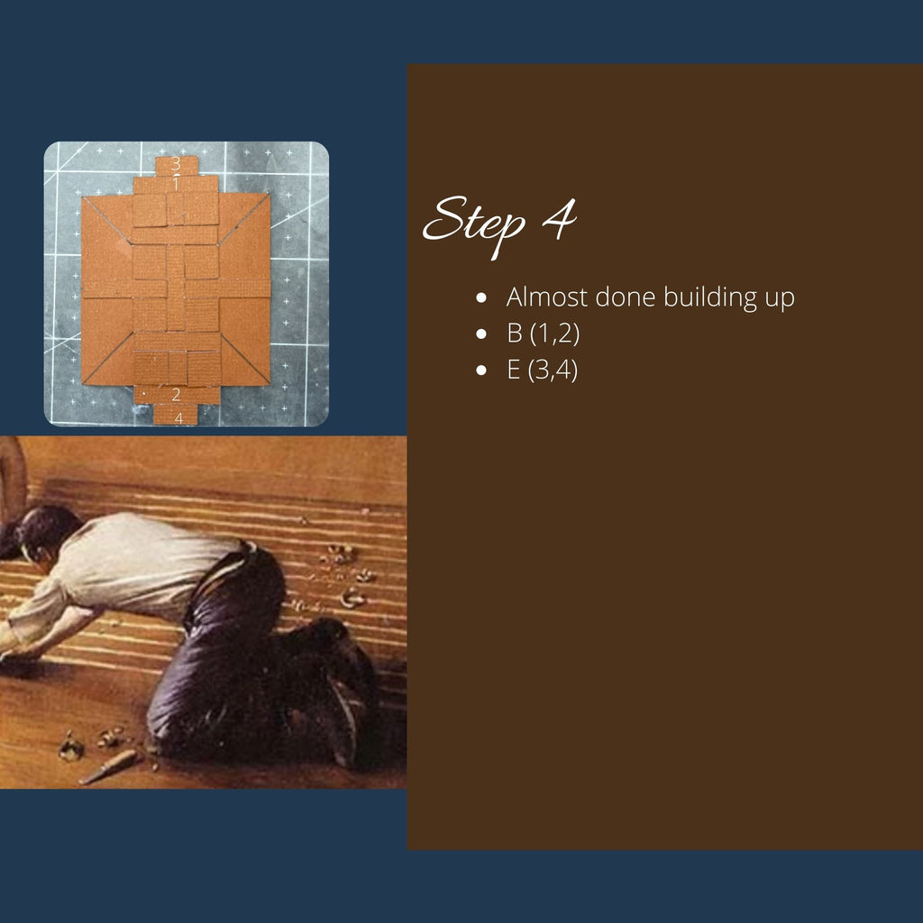 Step 9 of Versailles Parquet Floor Tutorial