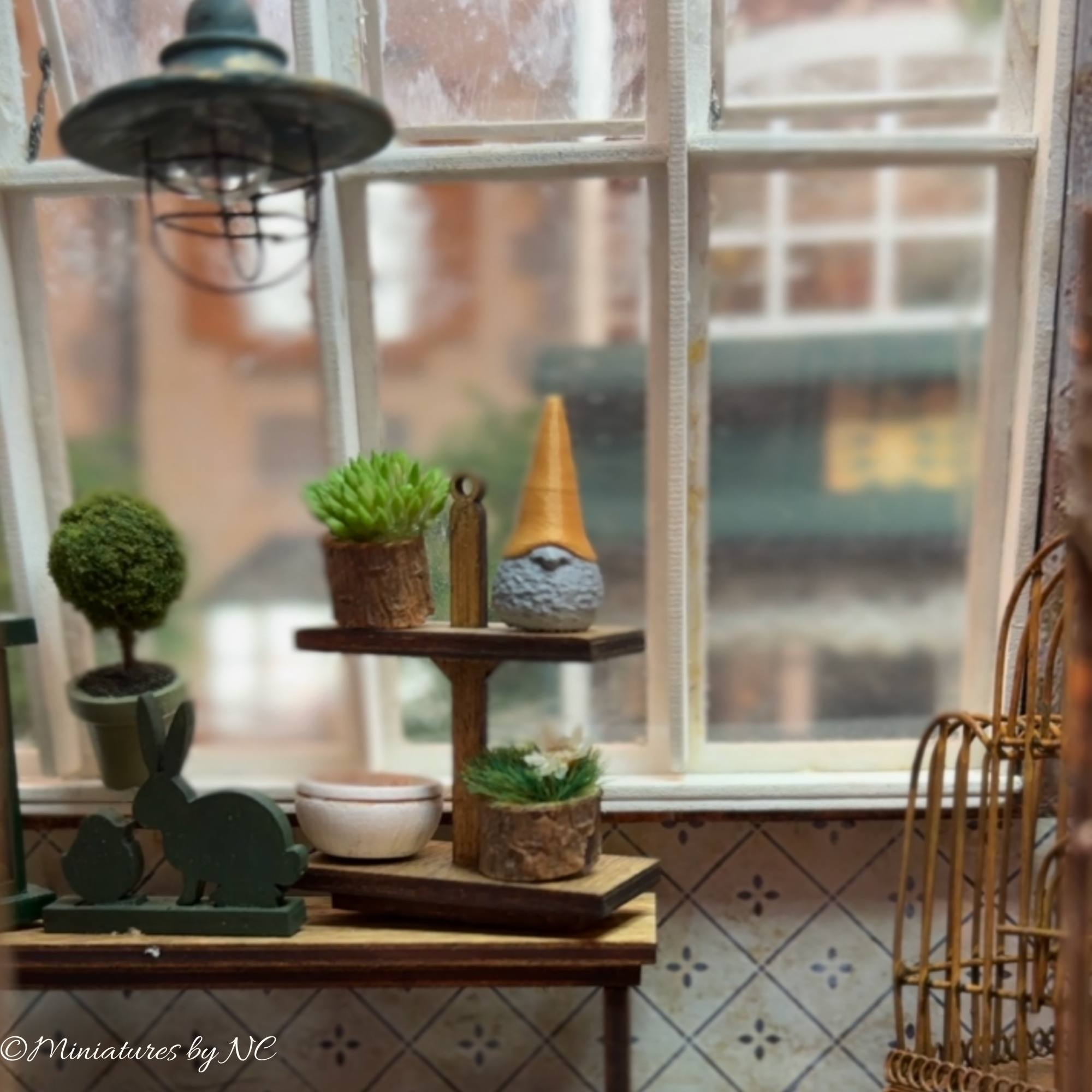 garden gnome interior dollhouse decor