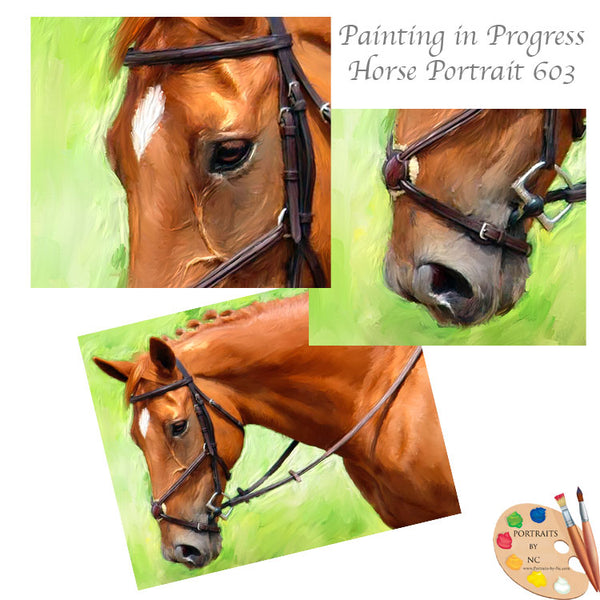 Horse Portrait 603 wip1