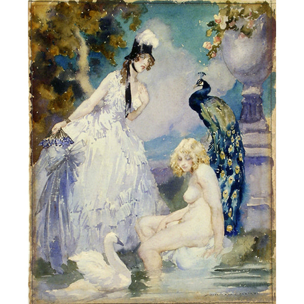 Norman Lindsay Swans and Peacocks