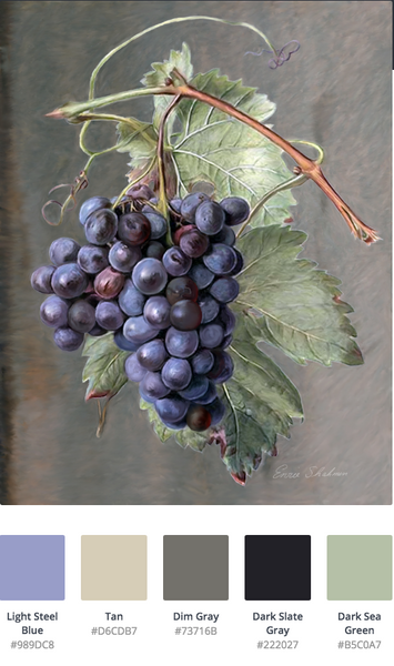 grapes color palette