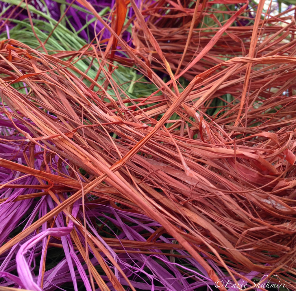 Orange Raffia