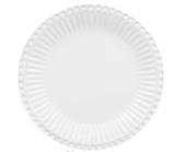 assiettes en céramique blanche