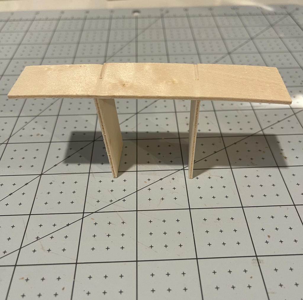 balsa wood table