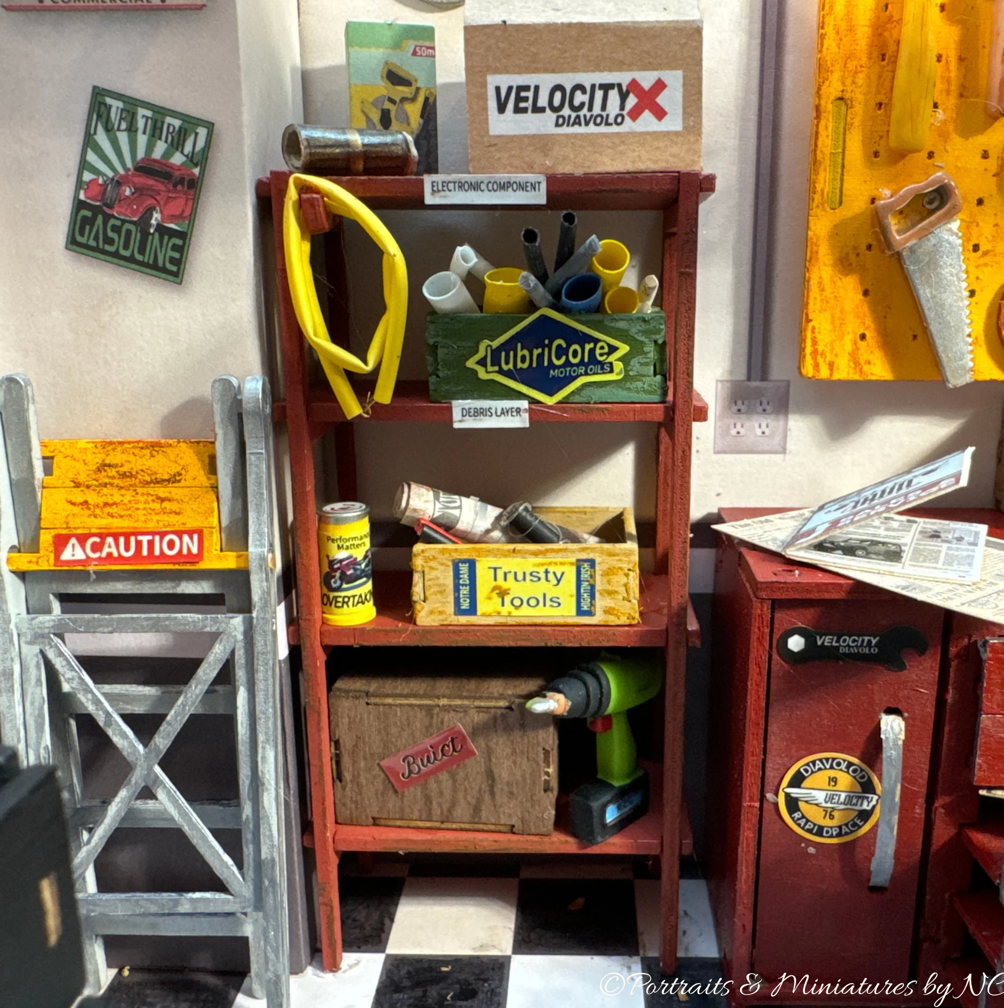 Miniature Garage Storage Rack