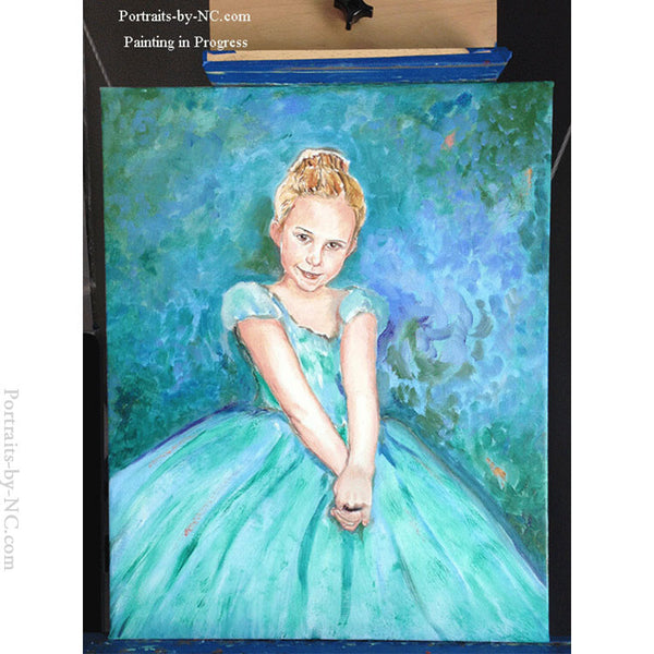 ballerina painting in progress
