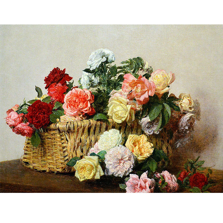 basket of roses Henri Fantin_Latour