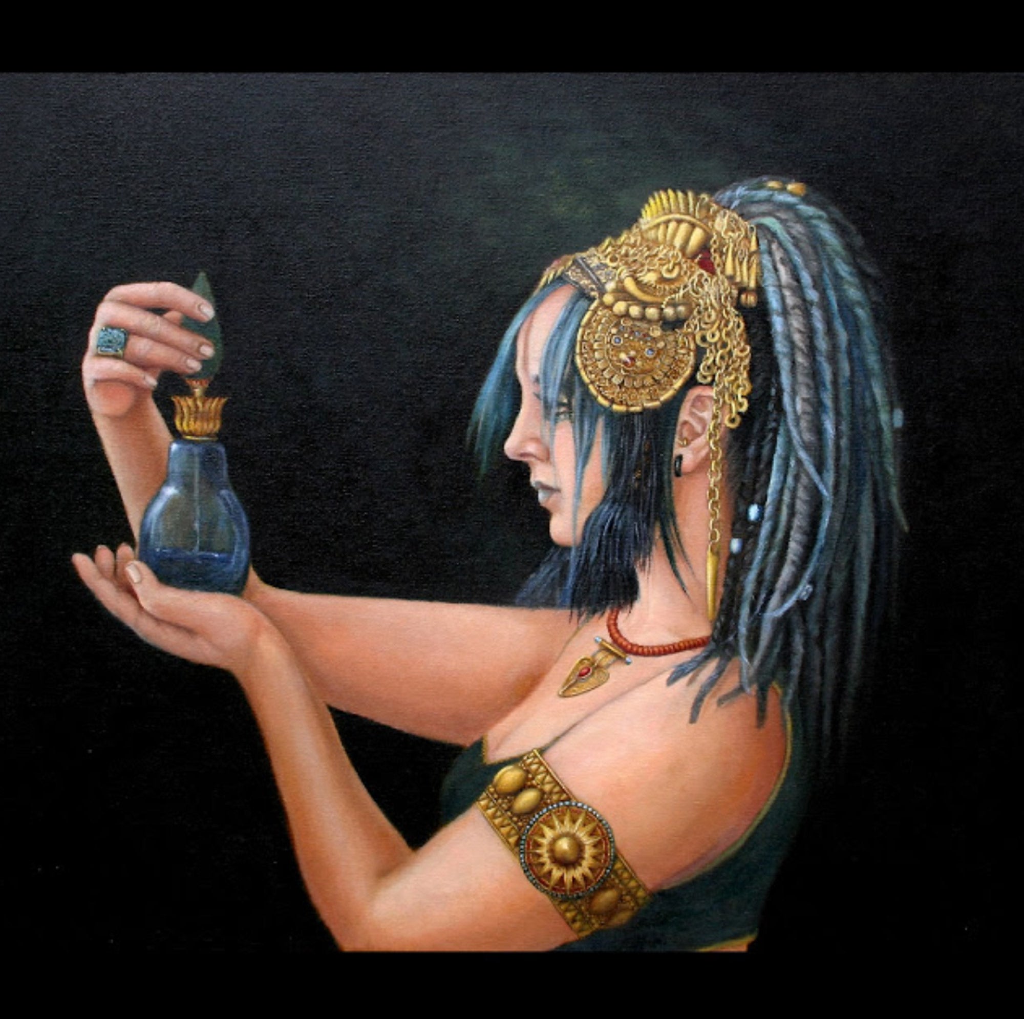 blue tribe figurative painting