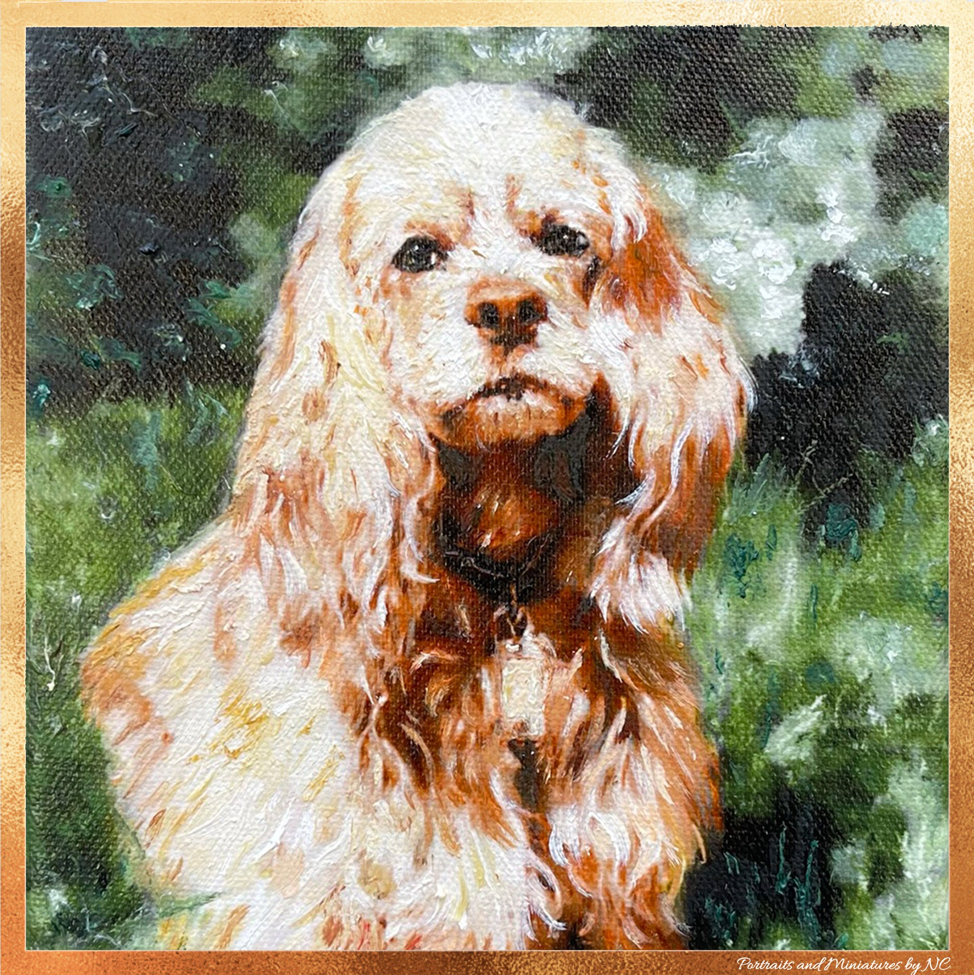 Cocker Spaniel Oil Portrait