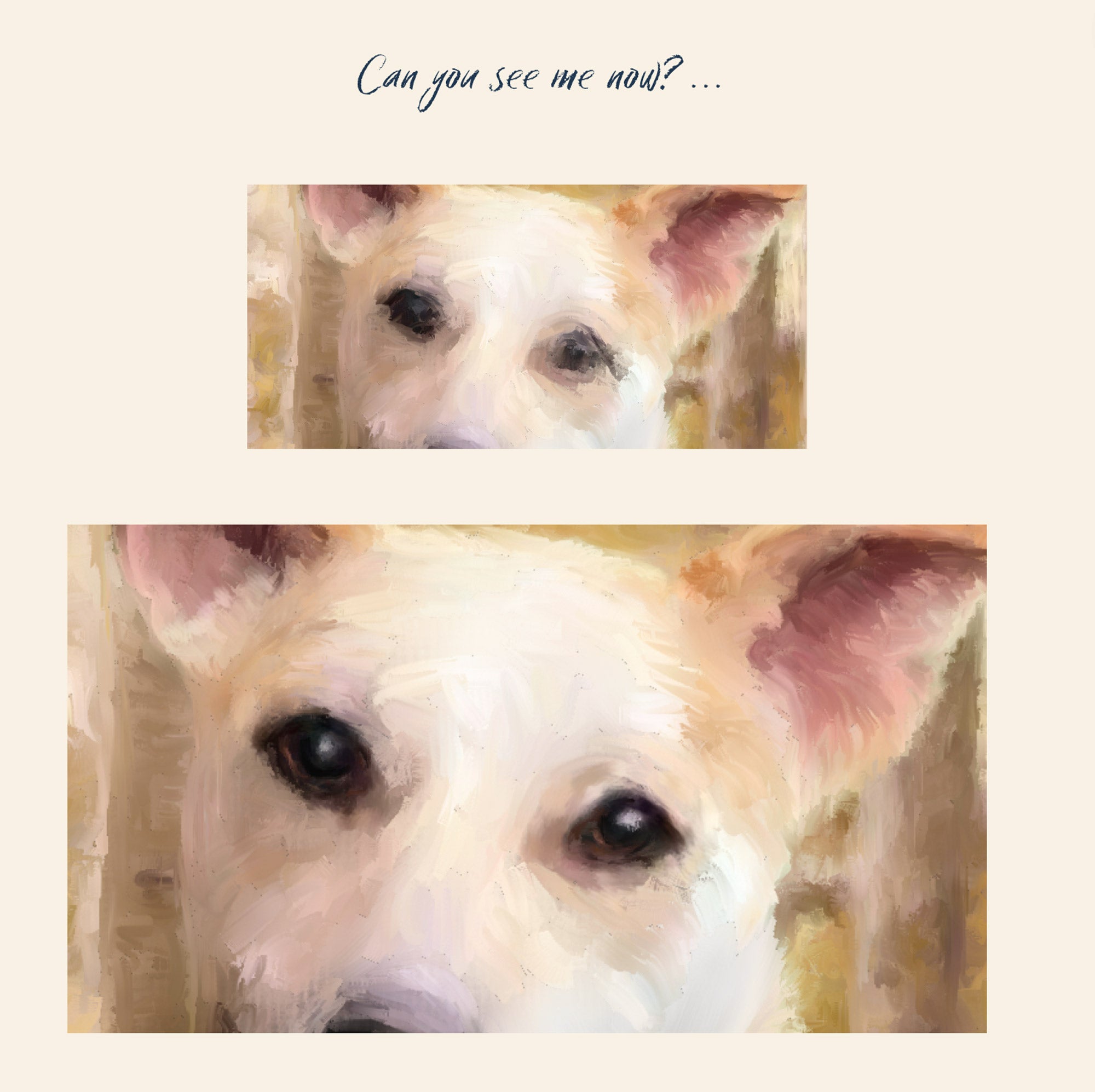 painted dog eyes