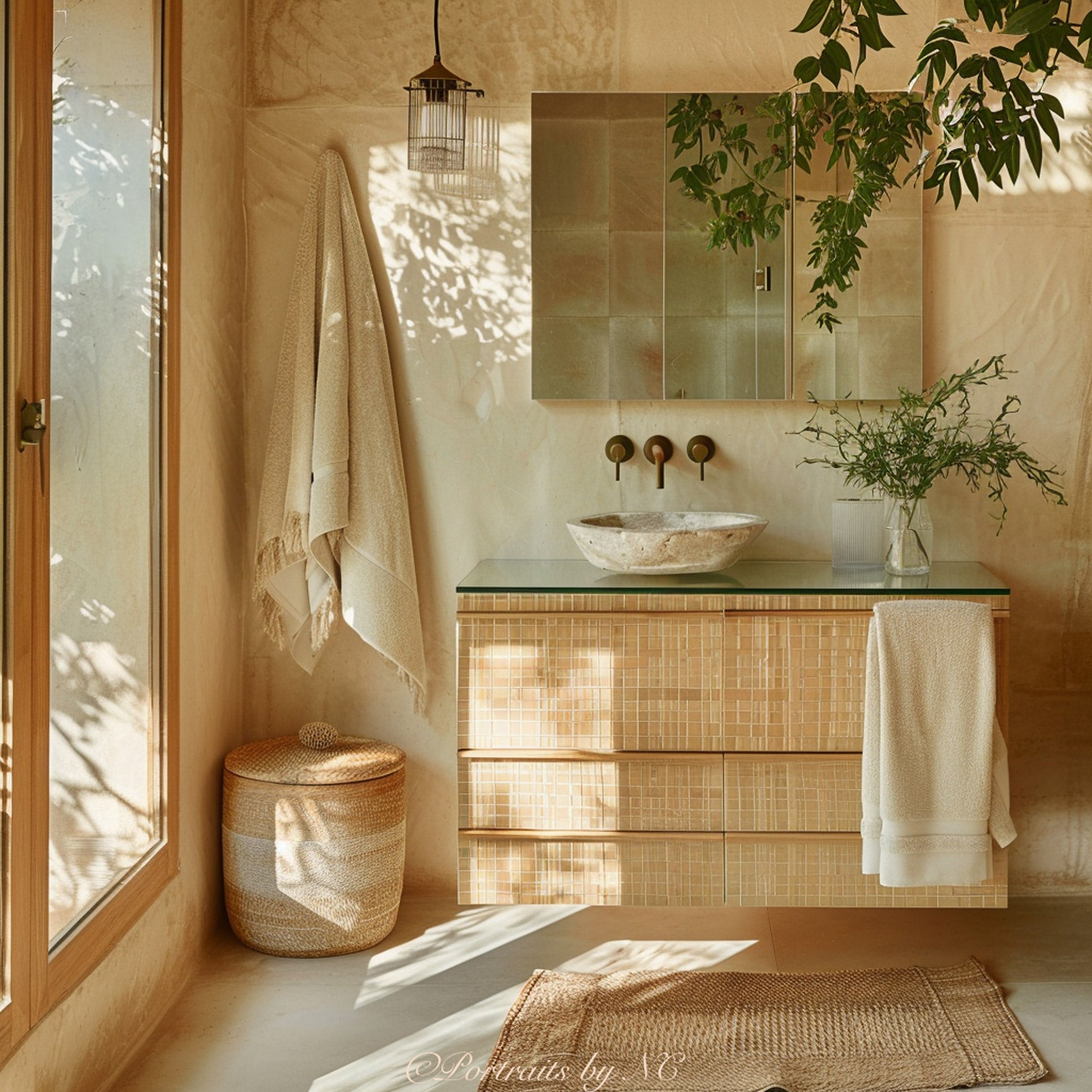 green living bathroom