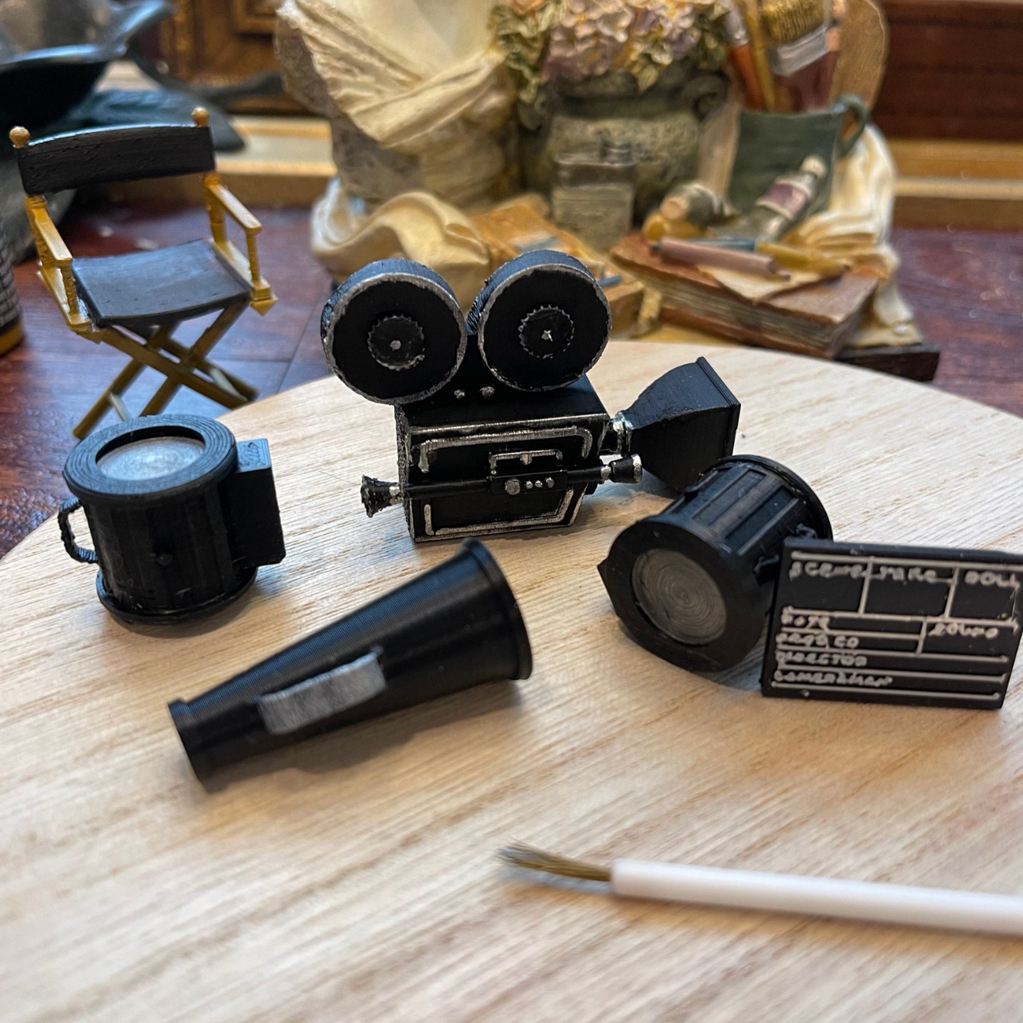 accessoires de cinéma miniatures à l'échelle 1 12