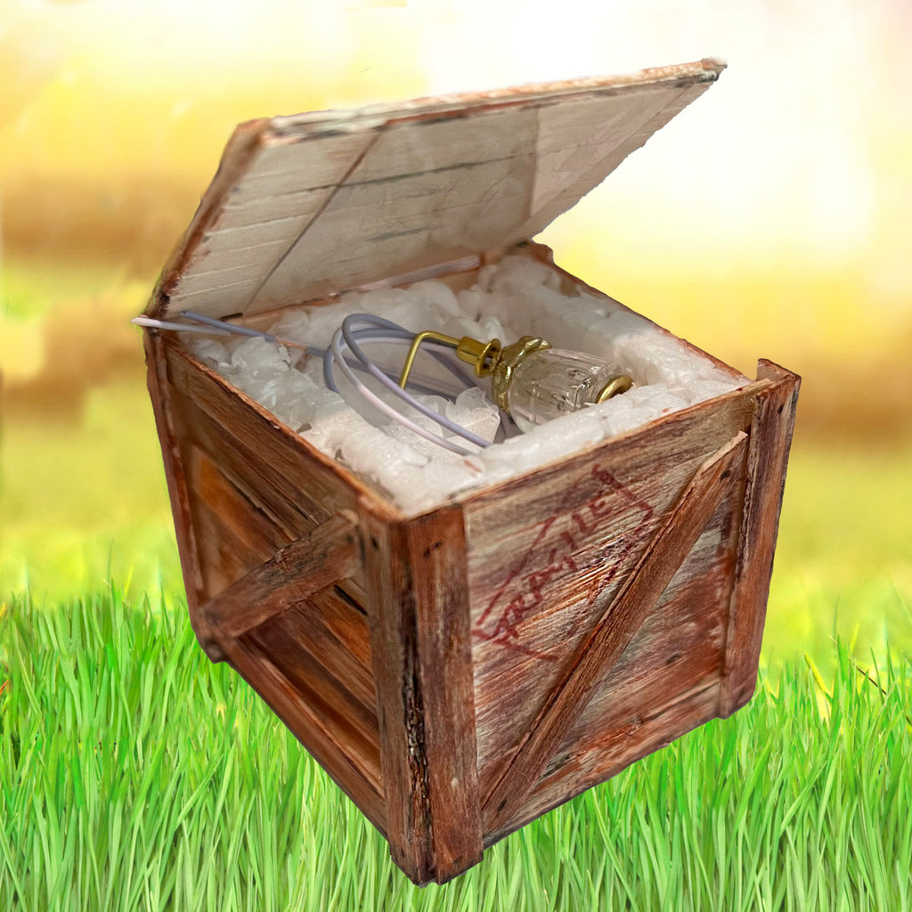 open miniature crate