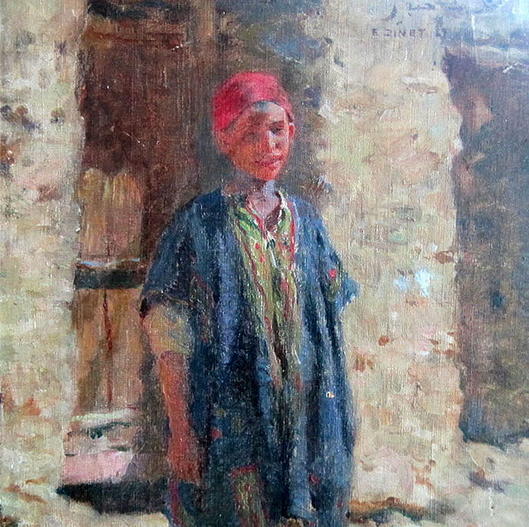 portrait of boy by Etienne Dinet