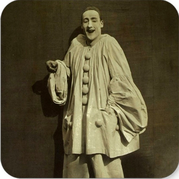 Pierrot-Vintage-Aufkleber